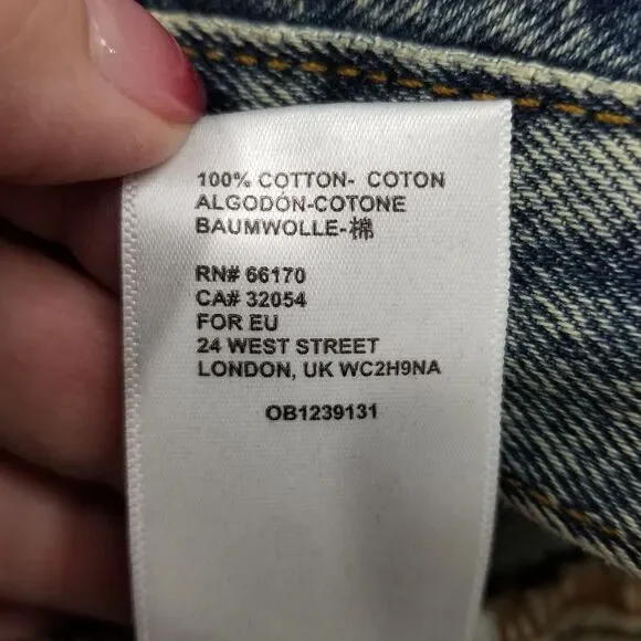 Urban Outfitters BDG Jeans Womens 29 Blue High Rise Baggy Skater Acid Distressed - Picture 8 of 12